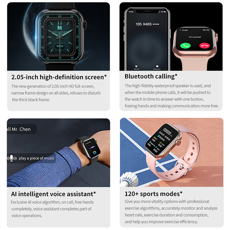 2025 Nuova Serie IW9 Orologio 9 GPS Track Astuto Della Vigilanza Degli Uomini di Donna HD Chiamata Bluetooth IP68 Impermeabile Sport Astuto Della Vigilanza Per Android IOS