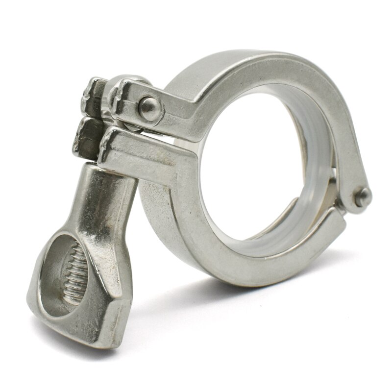 1 set 1.5"Tri Clamp 50.5mm Ferrule OD SS304 Stainless Steel Tri Clover Sanitary Fitting for home Brewing