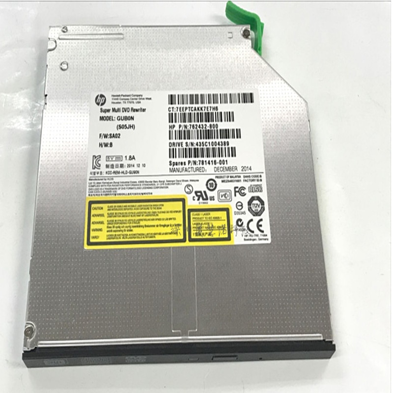 Unidad óptica para estación de trabajo HP, unidad de grabación de DVD, ultra delgada, 9,5mm, DVDRW, Z240, Z440, Z640, nueva