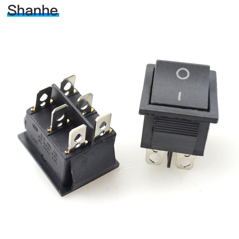 KCD4 rocker switch boat switch Momentary self-reset & fixed self-locking 6pin 16A 250VAC 20A 125VAC
