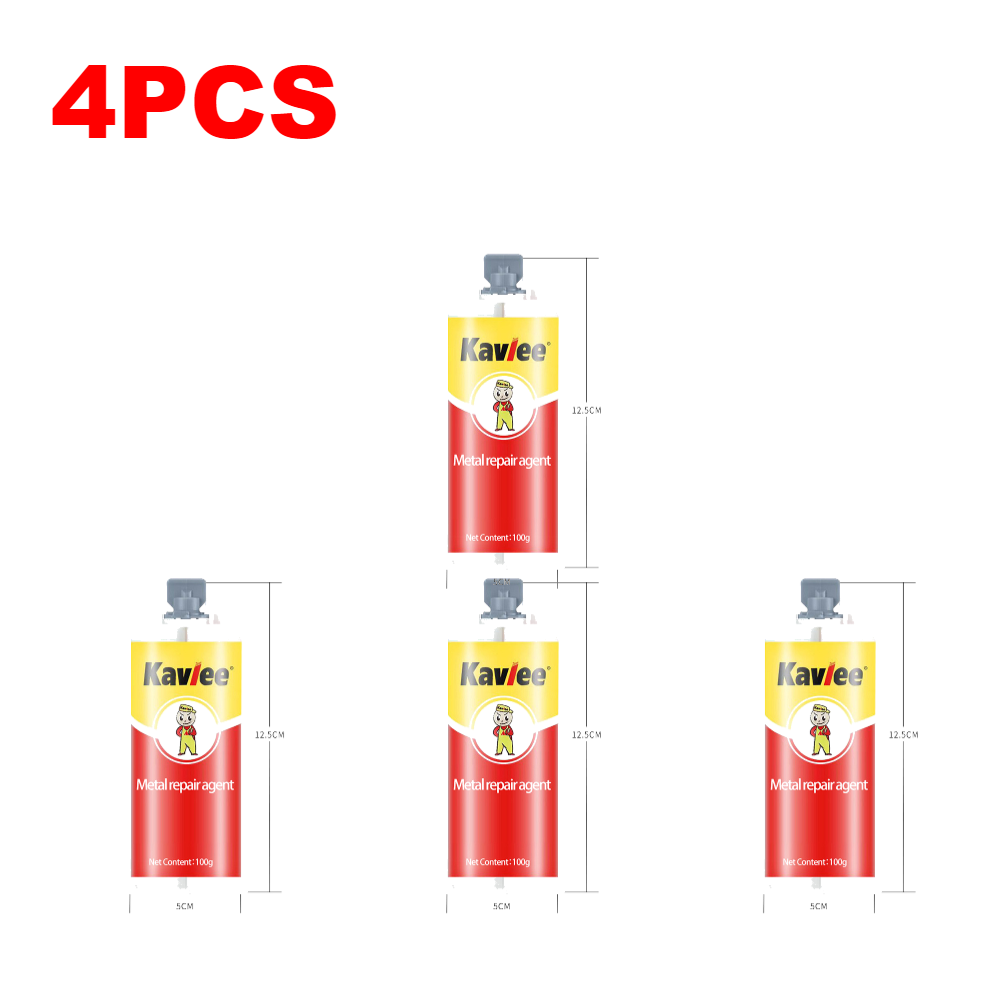 1-6 Stuks Metaal Reparatie Lijm Sneldrogend Lassen Lijm Sterke Gietijzer Repareren Lijm Hittebestendigheid Reparatie Lijm agent: Sky Blue