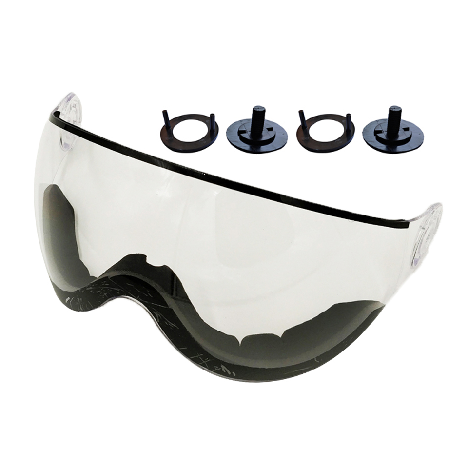 LOCLE Skihelm Visiere von MS95 MS99 Multifunktionaler winddichter staubdichter Ersatzlinse UV-Schutz Skihelm Extra Linse: Kakifarbig