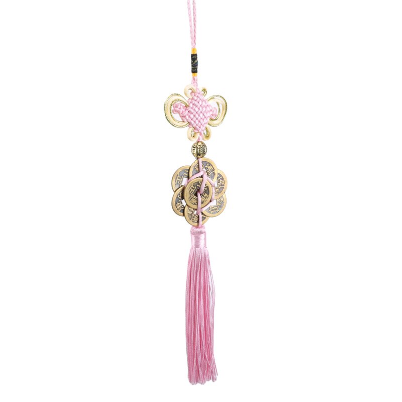 Klassieke chinese kwastenhanger met franjes, chinese kenmerken, ornamenthanger voor huisdecoratie: Roze