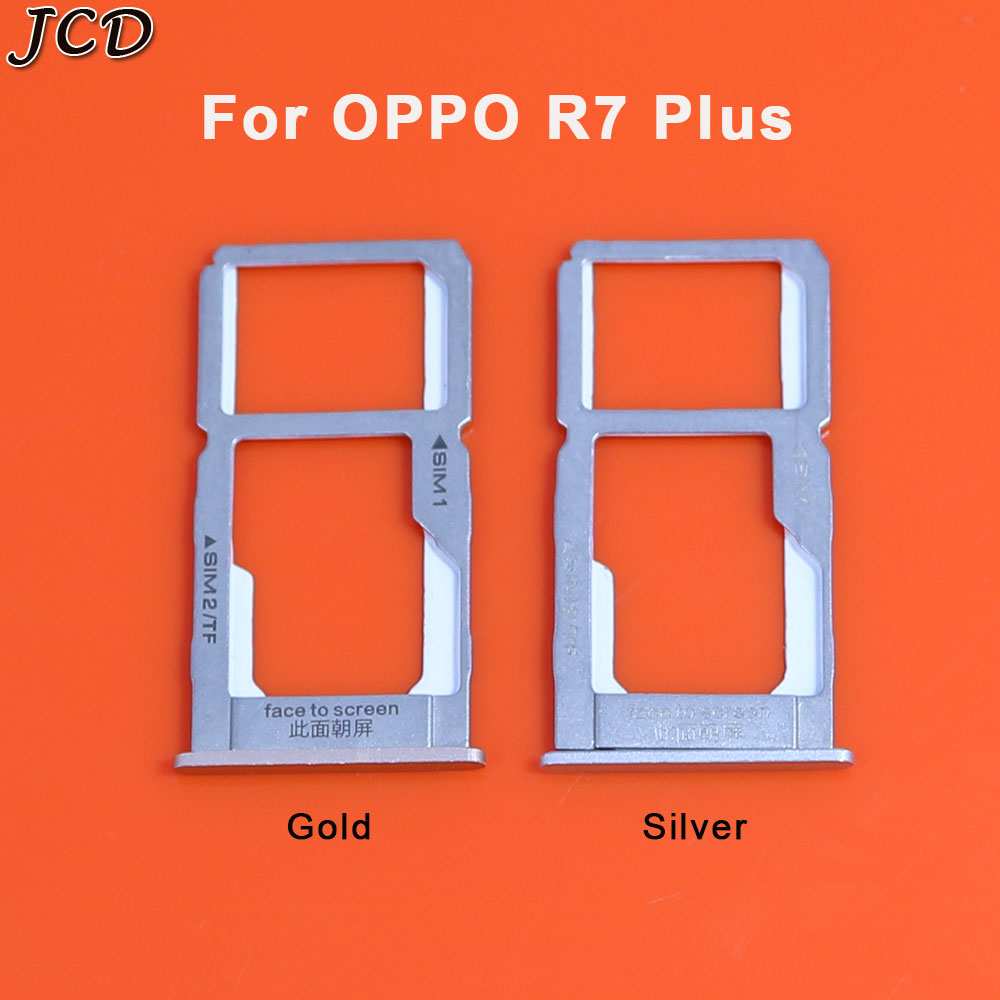 JCD SIM Card Tray Slot Holder Adapter for OPPO R7 Plus R7s R7Plus Replacement Repair Parts Phones Accessories