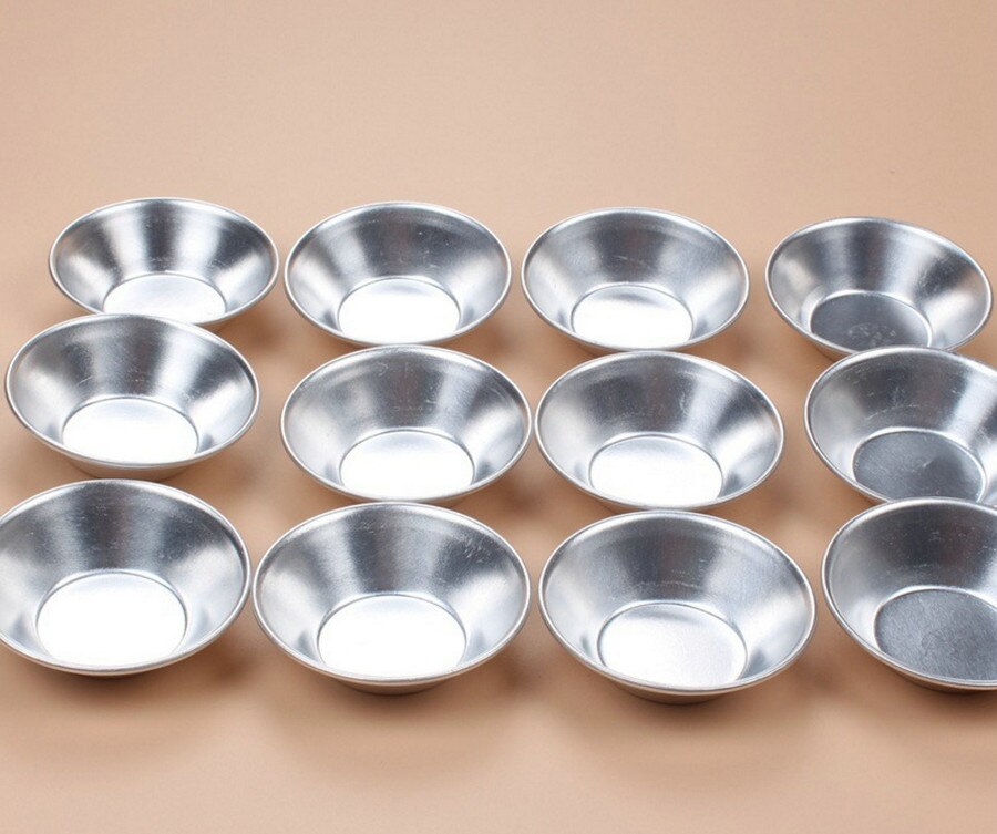 Puddingvormen aluminiumlegering eiertaartvorm cupcake fruitcake taartvorm kleine bakvorm 12 stuks veel