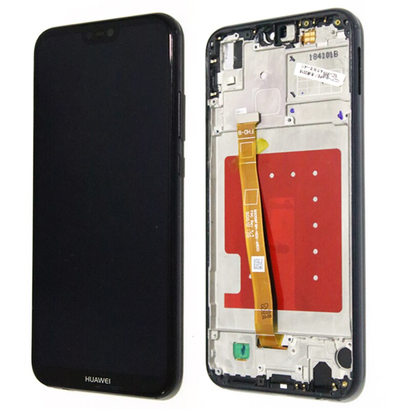 Pantalla IPS 100% Original de 5,84 pulgadas con marco para Huawei P20 Lite Nova 3e, digitalizador de pantalla táctil LCD, piezas de reparación de ANE-LX1 de ANE-LX3