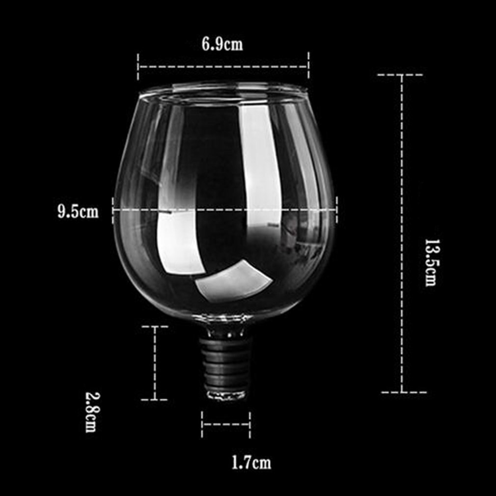 Bottiglia di vino rosso in vetro trasparente unico alla moda 401-500ml avvitando bere strumenti da Bar per feste dritte