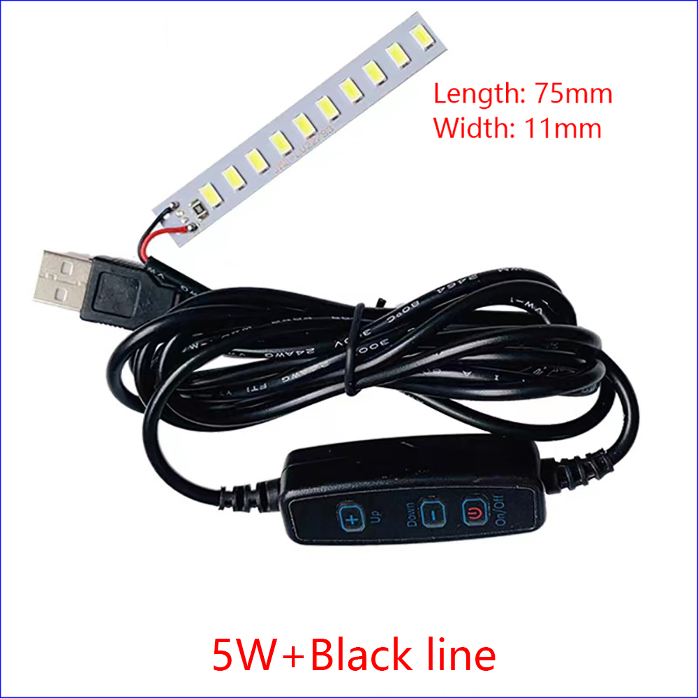 1 Stuks Dc 5V Dimbaar 5730 Smd Led Lamp 1W 2W 3W 4W 5W 10W Led Licht Kralen Wit Warm Wit Licht Met 10 Stappen Aan Te Passen Schakelaar.: YELLOW / 1w