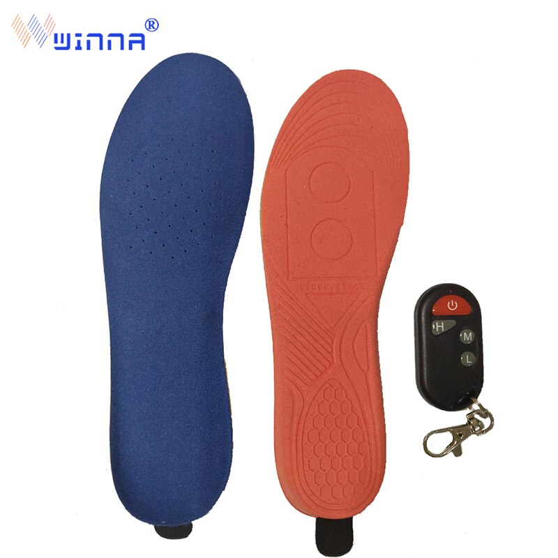 Varma uppvärmda sulor för skor tjock innersula varma håll fötterna varma inlägg skor kuddar för kvinnor och män 2300 mah storlek eur 35-46