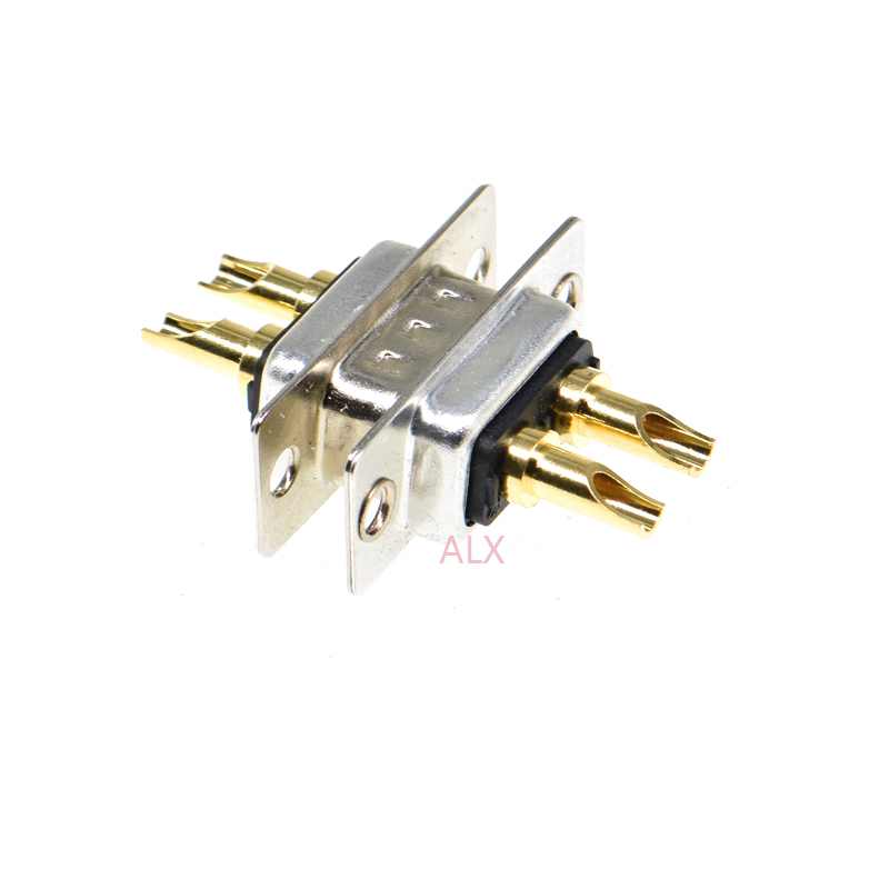 1 Stücke 2w2 30A 2 Stift Vergoldet Männlich Weiblich Hochstrom-leistungsstecker D-sub-Adapter Löt-/Stecker-in-Typ Steckdose Schweißen DB