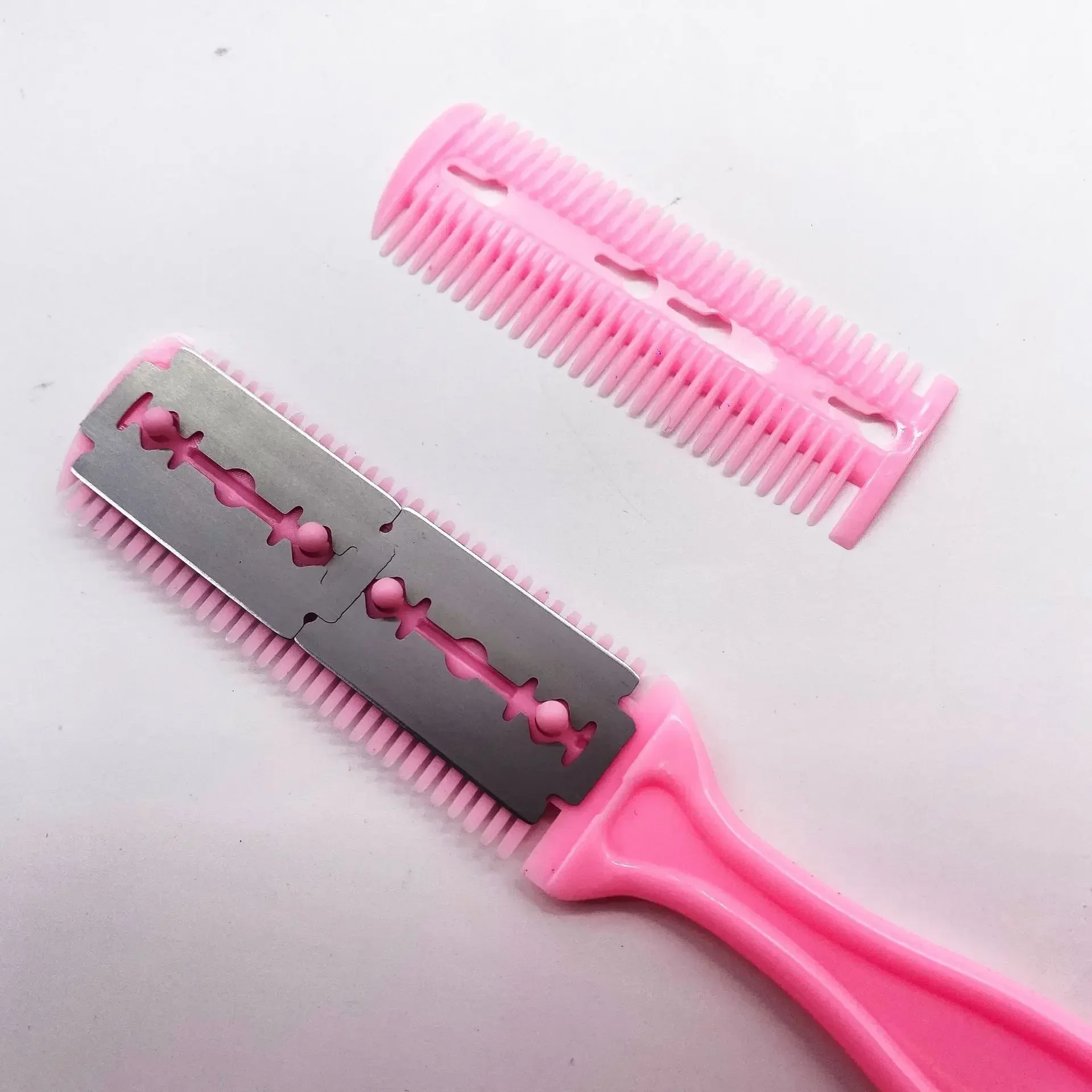 Haar Rasieren Kamm Mit Rasierklinge Haar Bürsten Haar Trimmer Schneiden Ausdünnung Haarschnitt Werkzeug Professionelle Barbier Salon Haare Messer