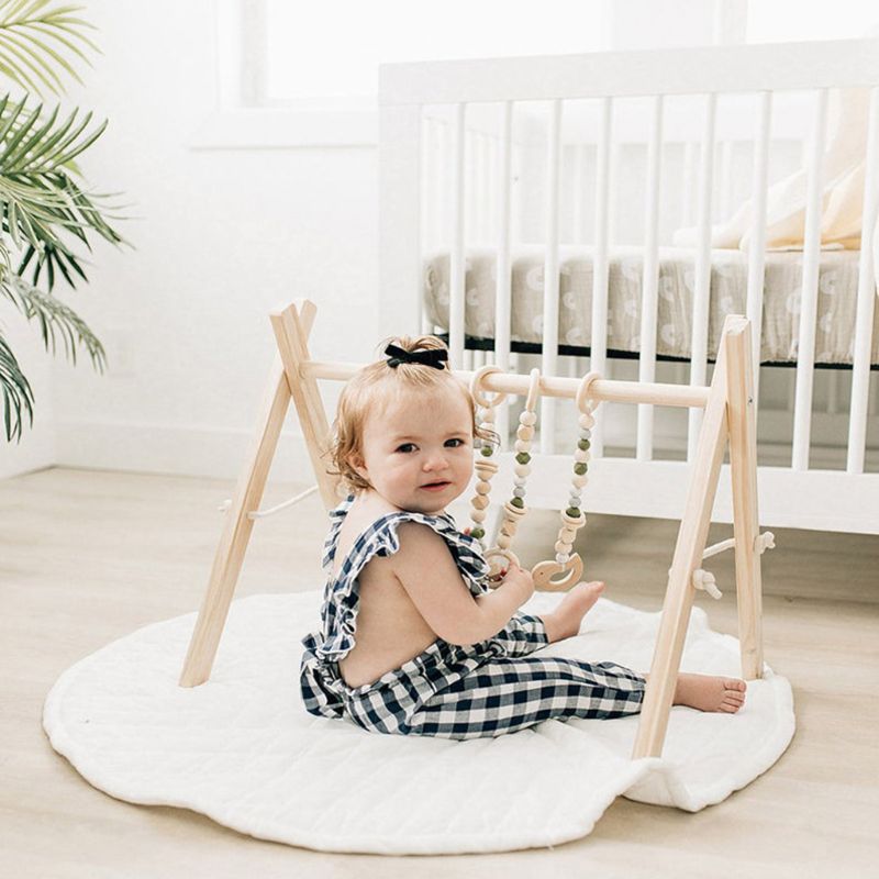 Alfombra nórdica para jugar a bebés recién nacidos, alfombrilla suave para gatear, alfombras de juegos para niños y niñas, alfombra redonda para el suelo, decoración Interior de la habitación de los niños