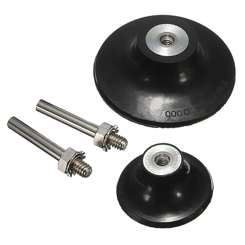 Soporte de almohadilla de disco N0HB, adaptador de cambio rápido, 1 Juego de discos de lijado mejorados, soporte de 1/2/3 pulgadas para pulir herramientas giratorias redondas