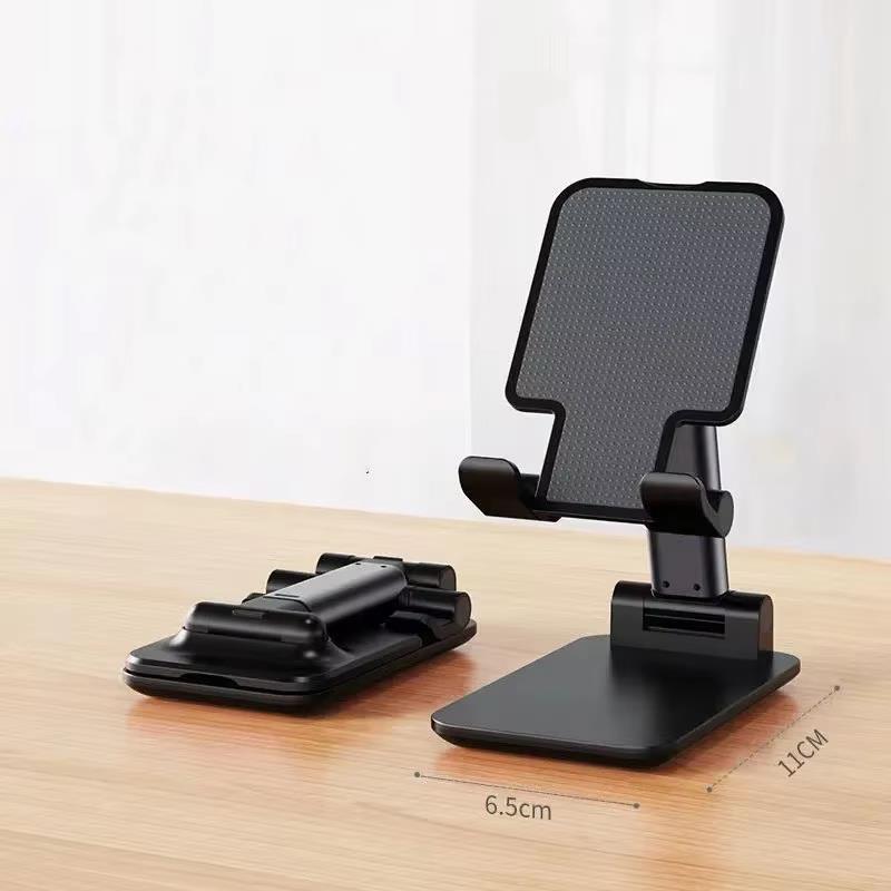 Foldable Desk Mobile Phone Holder Stand For IPhone IPad Xiaomi Adjustable Desktop Tablet Holder Universal Table Cell Phone Stand: WHITE
