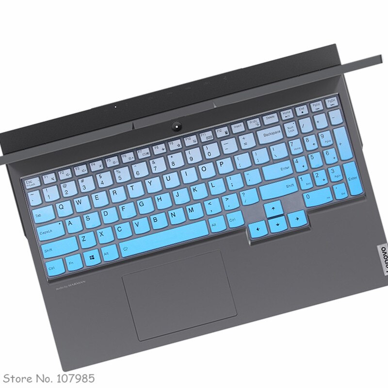 Housse de protection en Silicone pour clavier d&#39;ordinateur portable, 17.3 pouces, pour Lenovo Legion 5 17arh05h 17ach6h 17imh05 17 imh 17arh 17: Gradualblue