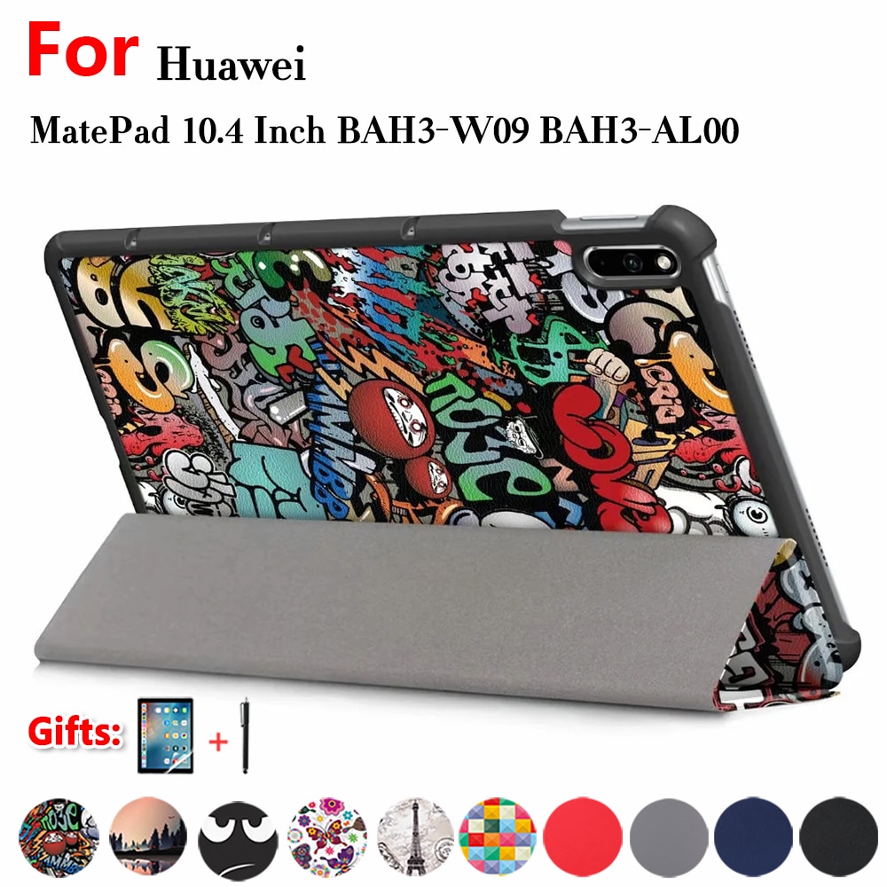Sprawa dla Huawei MatePad 10.4 przypadku BAH4-L09 AL10 BAH3-W09 BAH3-AL00 W59 2022 szczupła PU skóra stań pokrywa Protector Shell