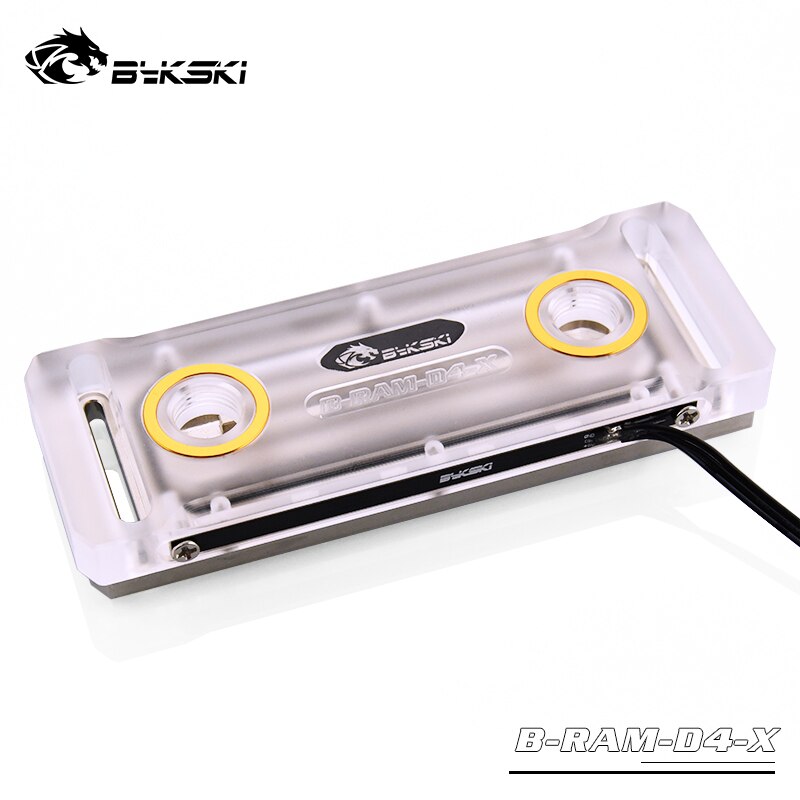 Bykski Acryl RAM Wasser Block Speicher Kühler unterstützt 4 kanäle & 2 kanäle 5V Oder 12 Mobo Aura synchronisieren b-RAM-D4-X