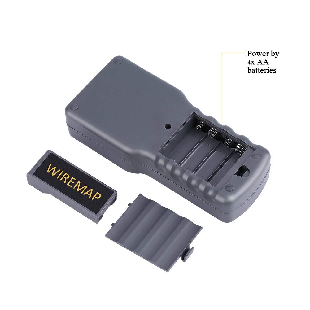 Draagbare Netwerk Lan Lengte Kabel Tester Meter Digitale Netwerk Lan Telefoon Kabel Tester &amp; Meterwith Lcd Display 5E 6E CAT5 RJ45