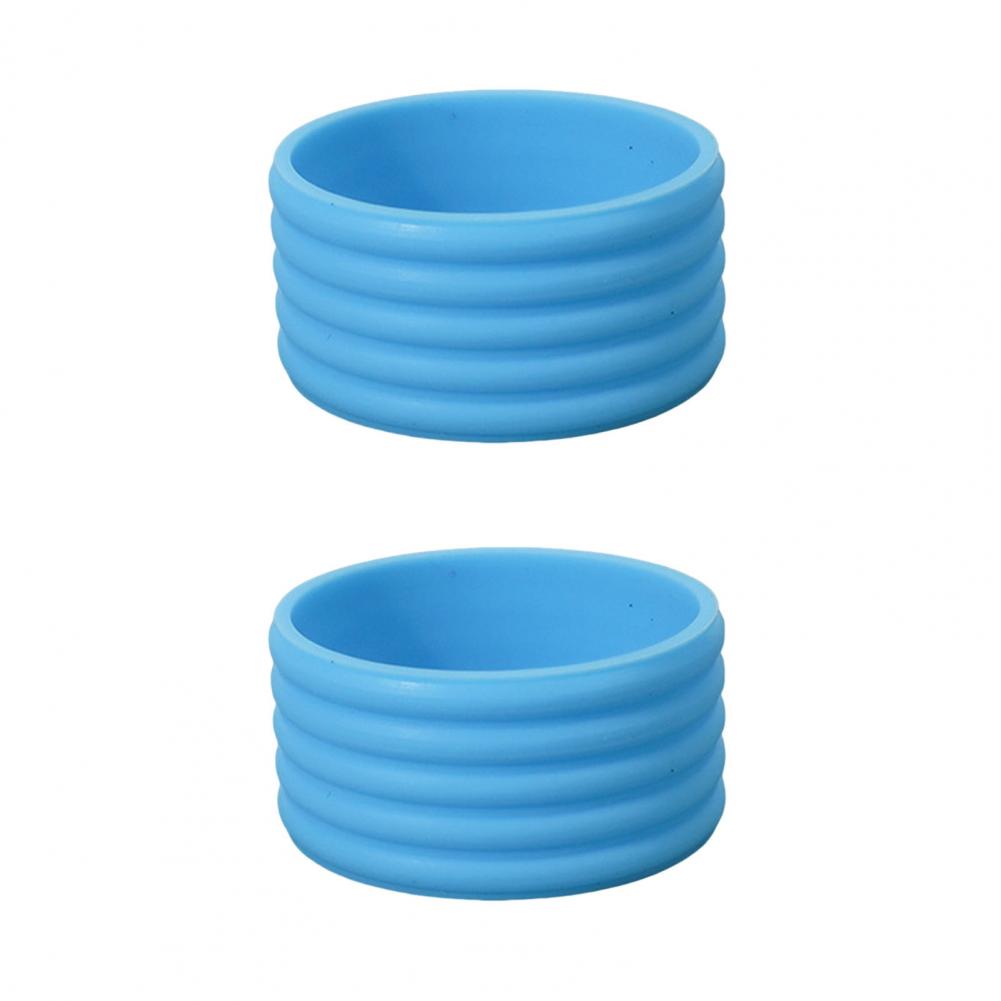 2Pcs Stretchy Tennis Racket Handle's Rubber Ring Pickleball Paddle Grip Band Tennis Racket Grip Band Anti-slip Paddle Band: WHITE