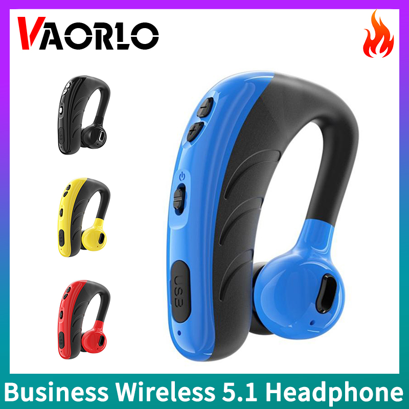 VAORLO-auriculares inalámbricos V10 V9 V8 con Bluetooth, cascos deportivos con gancho para la oreja, modo de reposo largo, con micrófono, manos libres, llamada de conducción en coche