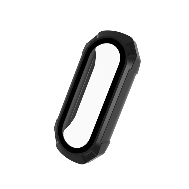 Funda protectora de pantalla para Xiaomi Mi band 5, 6 y 4, funda protectora de cobertura completa, accesorios para Mi band 6 y 4: black 1