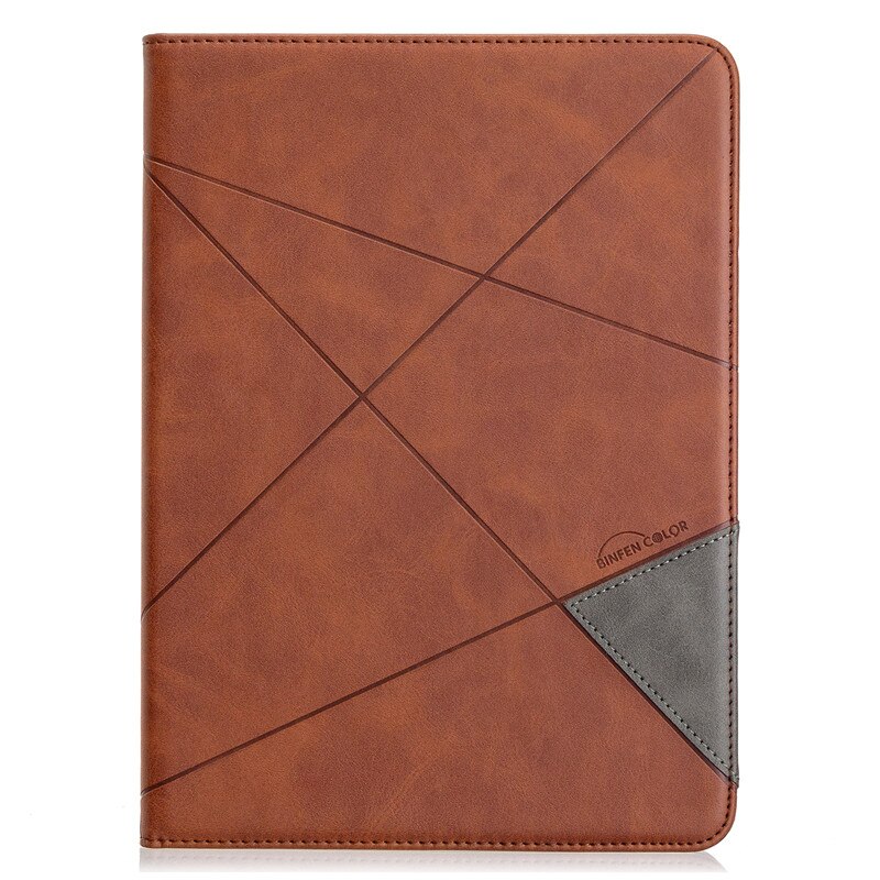 Coque intelligente en cuir pour Apple iPad, protection pour ipad 5, 6e génération, pour modèles 9.7, , A1822, A1823, A1893, Air Air2: brown