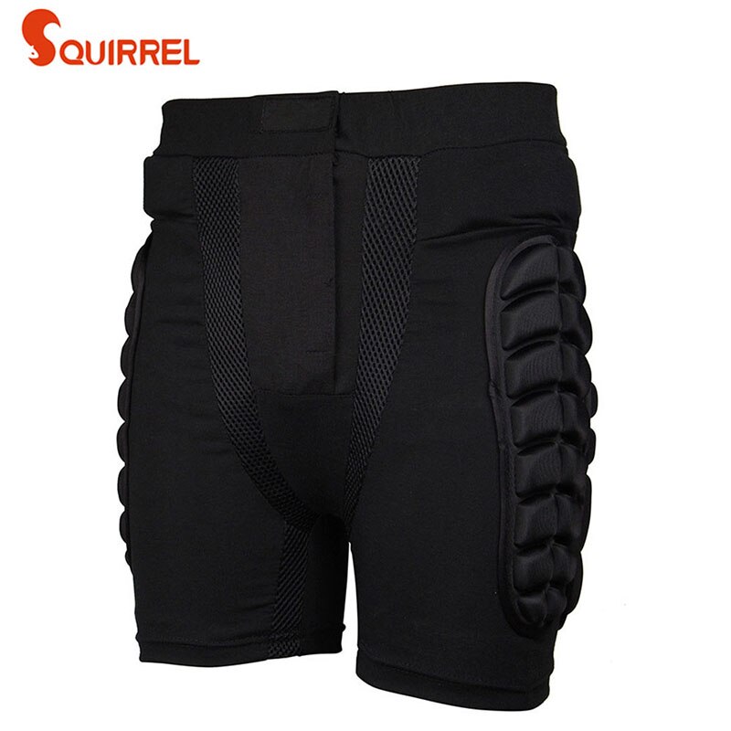 All Black Motocross short Men's protective gear Riding Ride Shorts Off-road Skiing Skating Hip Armor Resistant