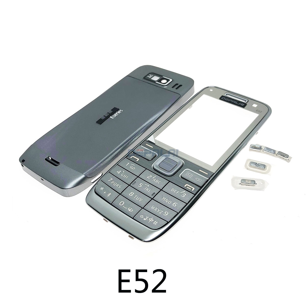 For Nokia c5-00 C5 E52 Housing Front Faceplate Frame Cover Case+Back cover/battery door cover+Keypad