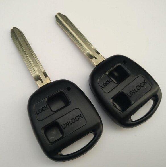 Blanco Autosleutel Case Voor Toyota Afstandsbediening sleutel Shell 2 Knoppen Fob Keyless Case TOY43 Blade
