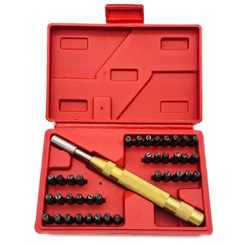 38 stücke 3mm Metall knapp Anzahl Leder Stanzen schlagen Stempel einstellen Werkzeug Bausatz Kunststoff Leder Metall schlagen Impressum Stempel sterben