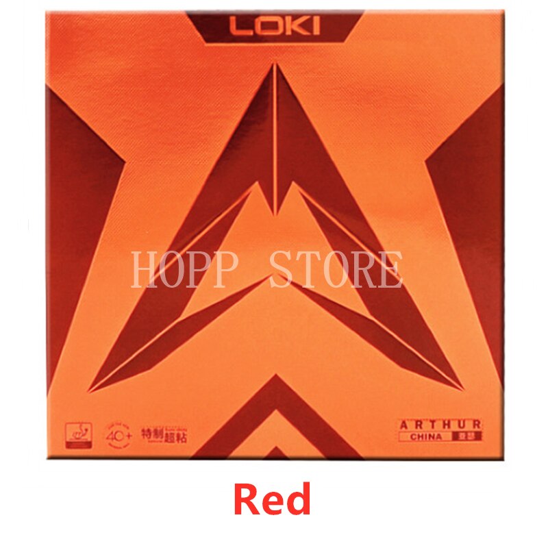 LOKI ARTHUR CHINA Table Tennis Rubber (Super Sticky) Original WANG HAO LOKI ARTHUR Ping Pong Sponge: Red