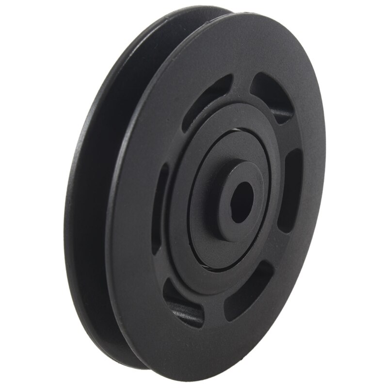 95mm Black Bearing Pulley Wheel Cable Gym Equipment Part Wearproof