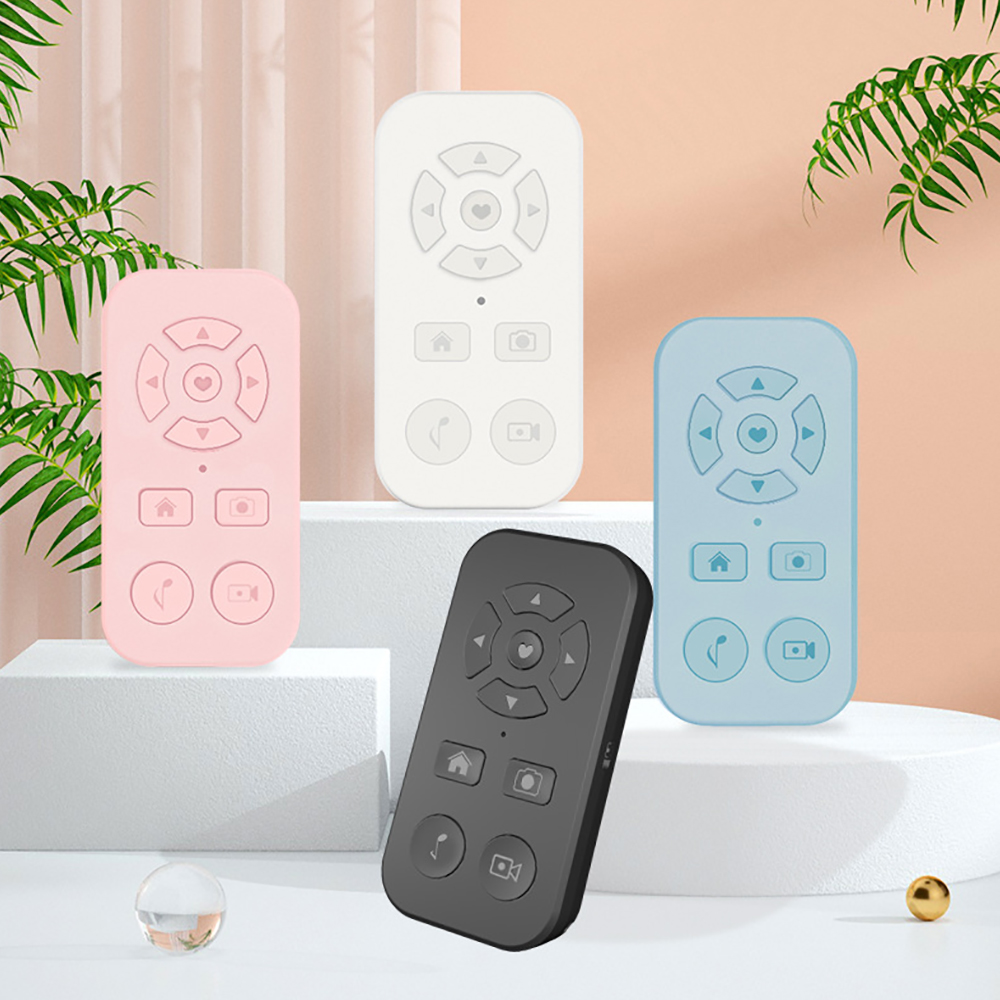 Control remoto Universal compatible con Bluetooth con controlador de nueve teclas para grabar vídeo de lanzar páginas para leer libros electrónicos