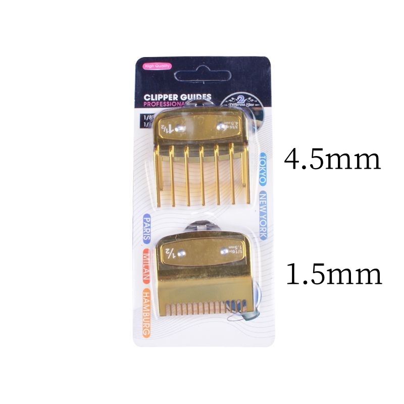 2/3/4 unids/set peine de límite para cortadora eléctrica Wahl protectores barbería Máquina para cortar cabello peines guía de corte Y1016: YELLOW