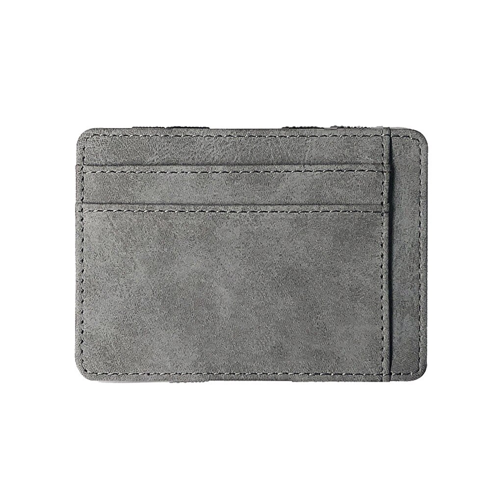 Herren-geldbörse, klein, magic band, einfarbig, kartenhalter, münzfach, nyz shop: Hellgrau