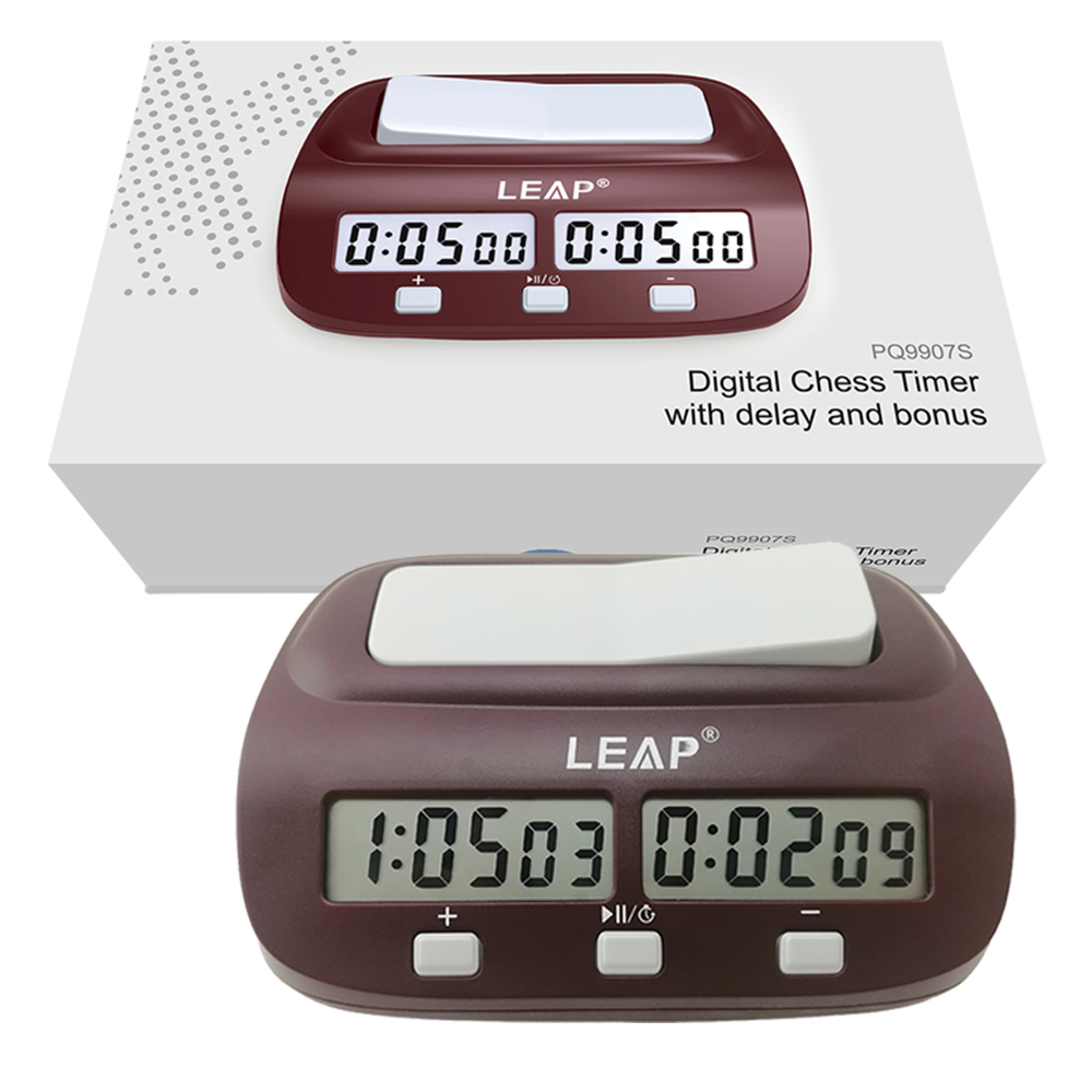 LEAP Chess Clock Digital Count Down Chess Timer Board Games Bonus Competition Master Tournament with Alarm Function: Red