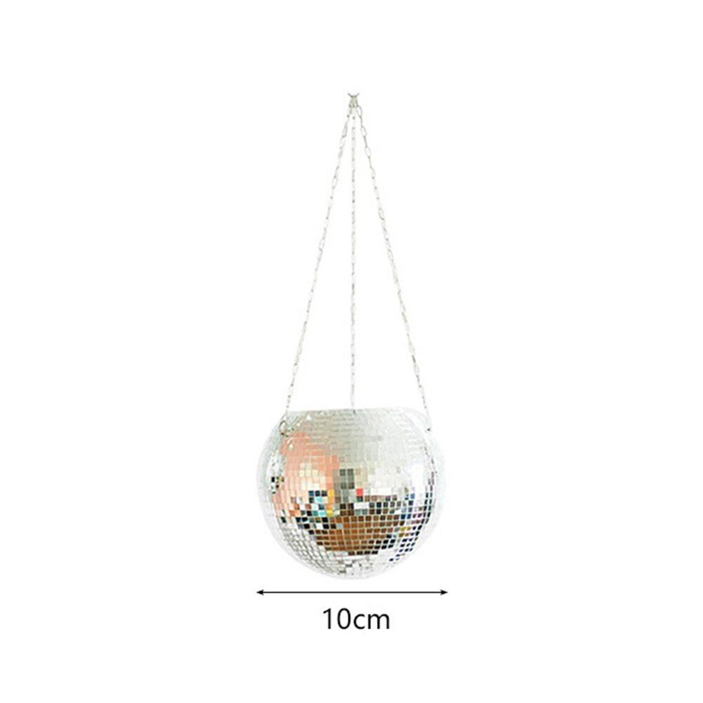 Pot de fleurs suspendu en boule Disco, pour plantes d&#39;intérieur, boule miroir, panier suspendu, Pots de jardinière, décoration de la maison, Pot de fleurs de jardin