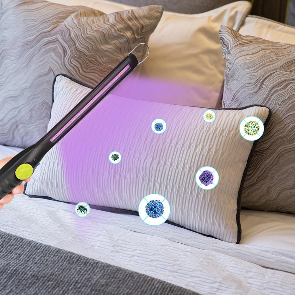 40/30 LED Home Ultraviolet Disinfection Lamp Portable Rechargeable Handheld Ultraviolet Fluorescent Light Bulb Violet Lamps