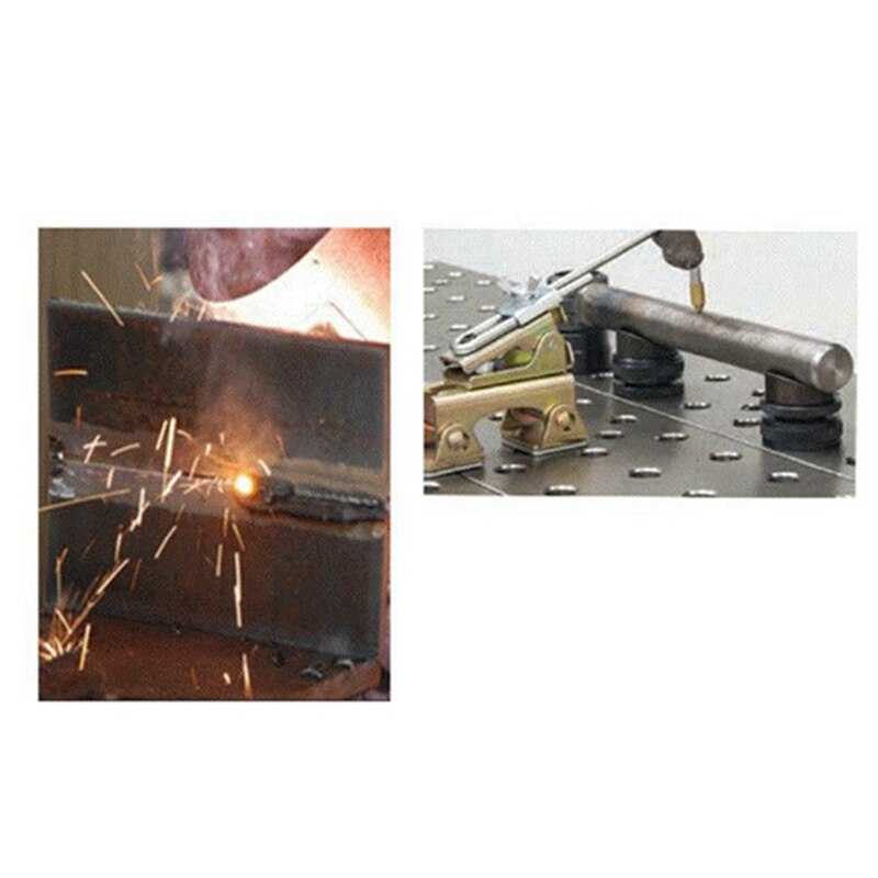 12PCS V Type Welding Jig Magnetic Welding Clamps Fixture Adjustable for Door Window Tool V Pads Weld Holders Hand Tool
