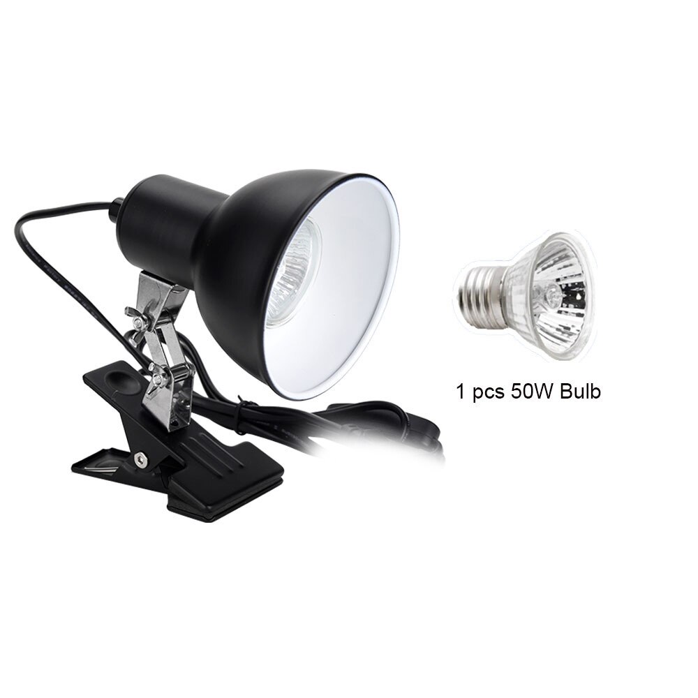 Reptile Heat Lamp 25/50/75W Tortoise Heat Lamp Fish Tank Aquarium E27 Bulb Light Basking Lamp for Reptiles Lizard Turtle: AU-50W
