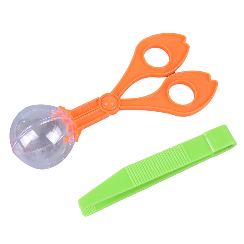 2pcs/set Insect Scissors Clip With Tweezers Outdoor Nature Exploration Kid Plant Insect Study Tools