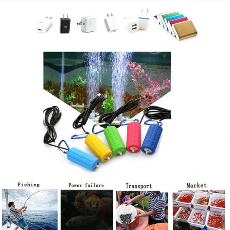 USB Mini Aquarium Filter Oxygen Air Pump For Fishing Tank Aquarium Tank Parts