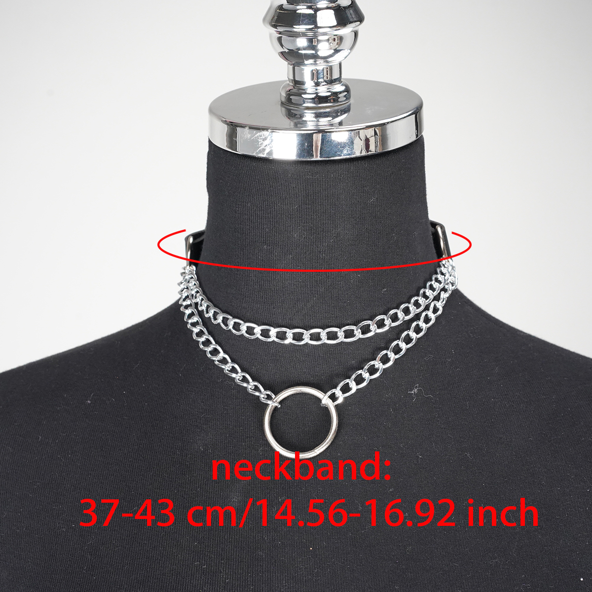 Collar de PU a la para mujer, Collar de cuero, Collar minimalista gótico, Accesorios diarios, Cadena para el cuello, Accesorios de vestir