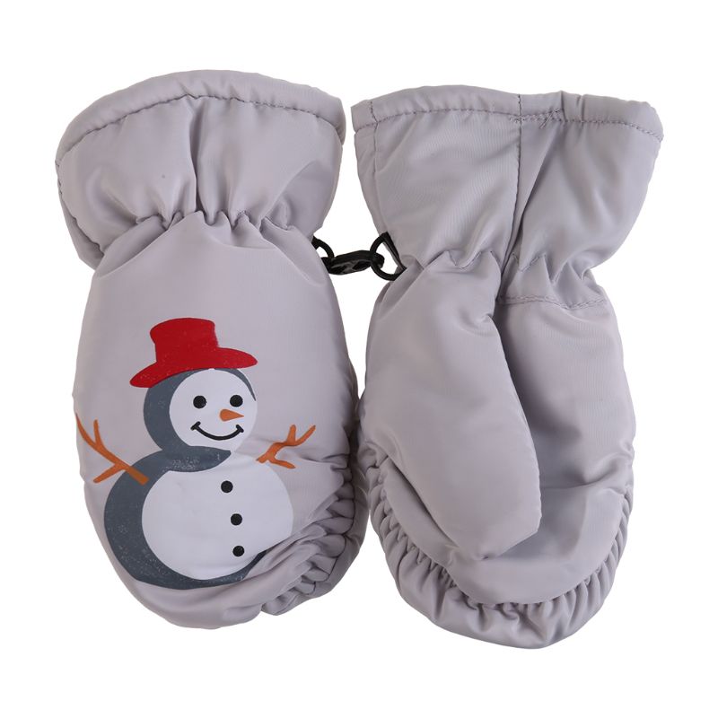 Guantes de esquí de invierno cálido para niños y niñas guantes de nieve antideslizantes impermeables y resistentes al viento guantes de esquí de muñeca extendidos