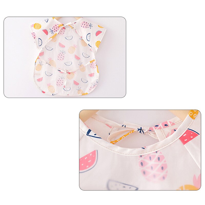 offres spéciales été mince Section -né bébé bavoir Burp vêtements ensemble alimentation manger imperméable bavoirs Art tablier tenues 0-2 T