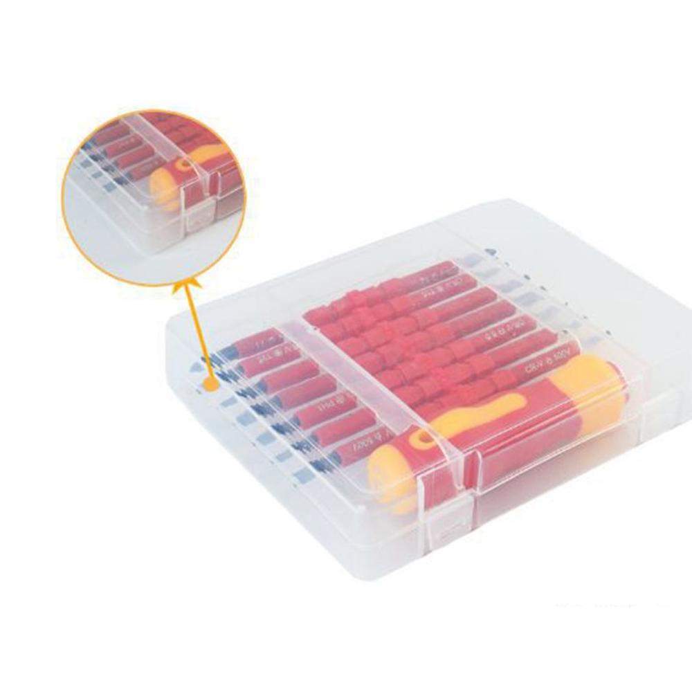 8PCS Multi-purpose Screwdriver Bit Set for Electrical Insulated Kit Household Repairing Maintenance Tools