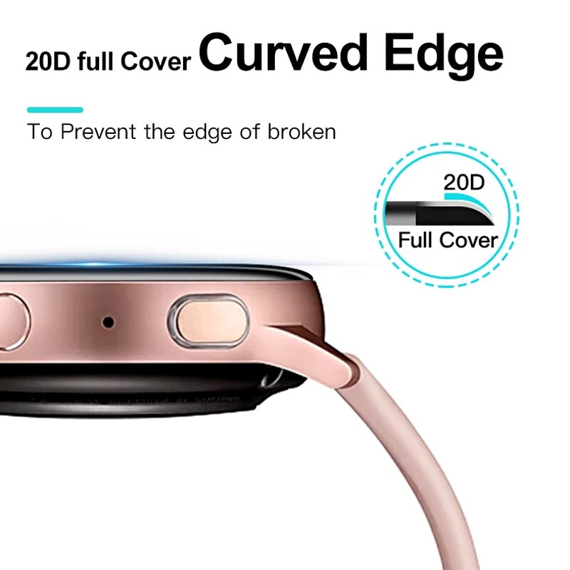 Curved Edge Screen protector For samsung galaxy active 2 40mm 44mm Soft Protective film For Galaxy active 1 (Not Tempered Glass)