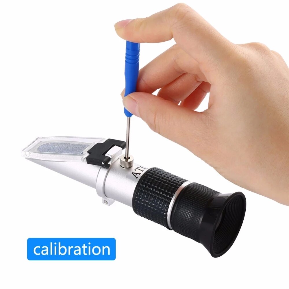 Hand Held Brix Meter Refractometer 45-82% honey sugar refractometer Minimum Division 0.5%Brix ATC Refractometer