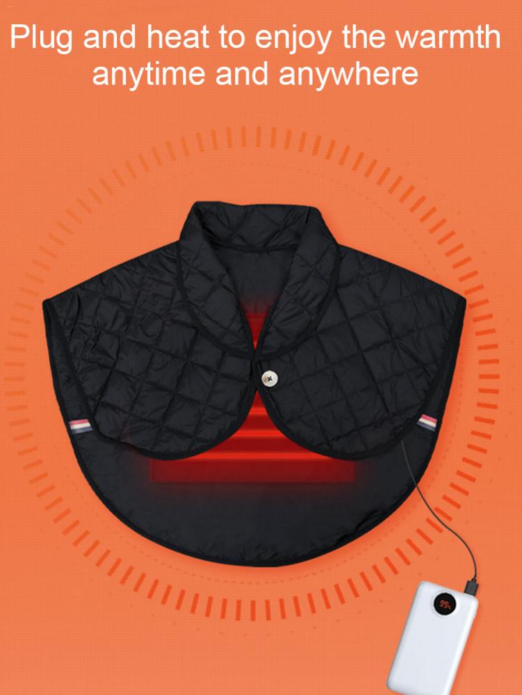 Calentador de cuello con calefacción por USB, bufanda a prueba de viento para exteriores, esquí, snowboard, moto, ciclismo, senderismo