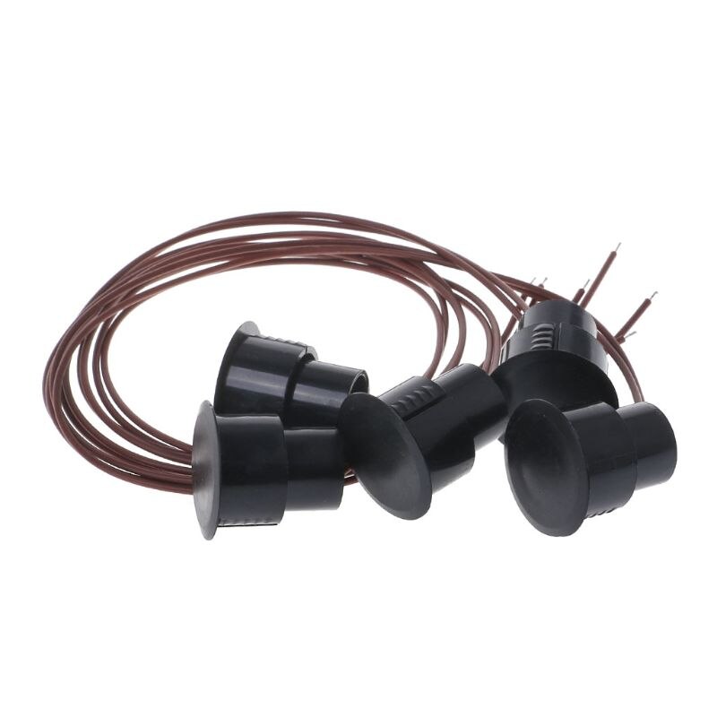 5 pares cable Sensor de ventana de puerta RC-36 empotrada Contactos magnéticos de seguridad interruptor Reed de seguridad de Alarma G92E